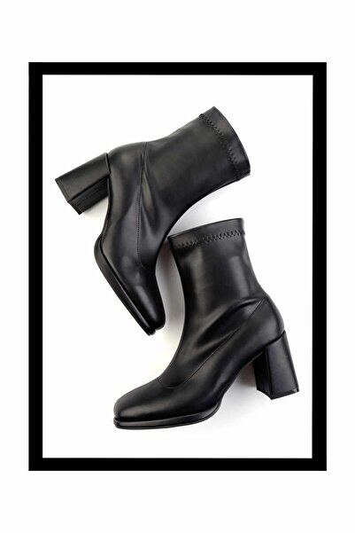 Bambi Siyah Kadın Bot & Bootie K02527291209