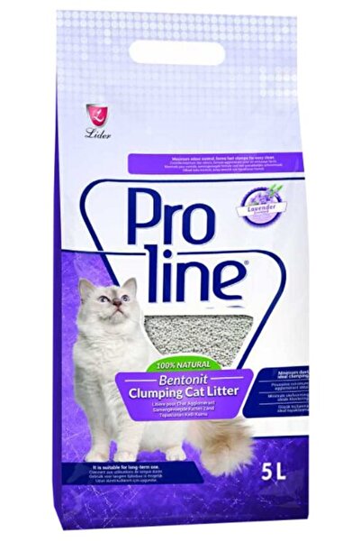 Proline Lavanta Kokulu Ince Taneli Topaklaşan Bentonit Kedi Kumu 5 L
