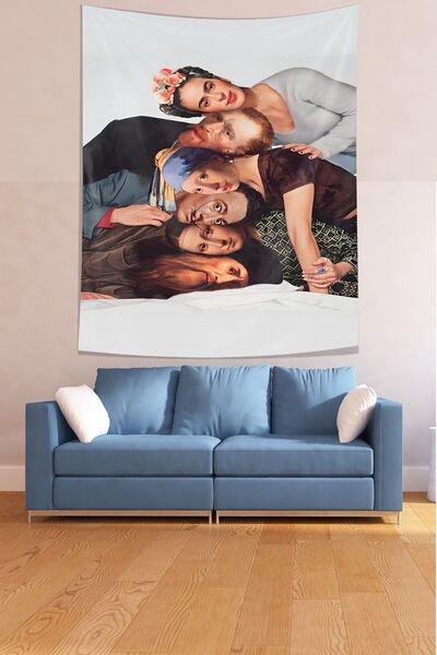 Generic Brand Ταπετσαρία τοίχου από ύφασμα αδιάβροχο Infinite Friends