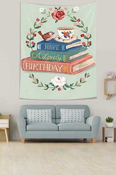 Generic Brand Красиви книги с надписи за рожден ден и цветна тема, устойчива ...