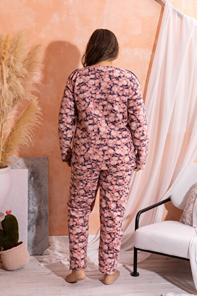 nisaNCa Plush Fleece Pajama Set - Winter Plus Size Women's Pajamas