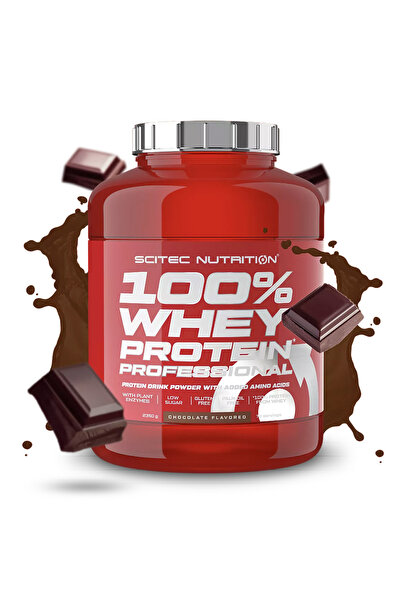 Scitec Nutrition 100% Whey Protein Professional, Chocolate, 5 LB