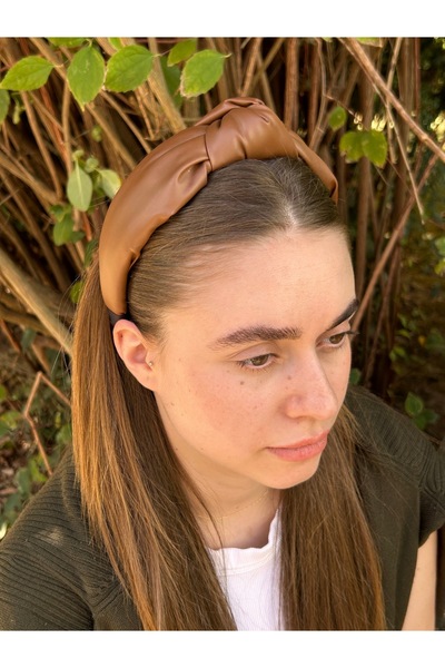 ByMerve Bym242 Elegant, elegant, din piele moale, pentru femei, model cu nod ...