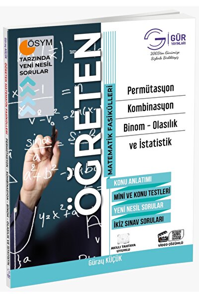 Gür Yayınları Öğreten Matematik Fasikülleri Permütasyon Kombinasyon Binom Açı...