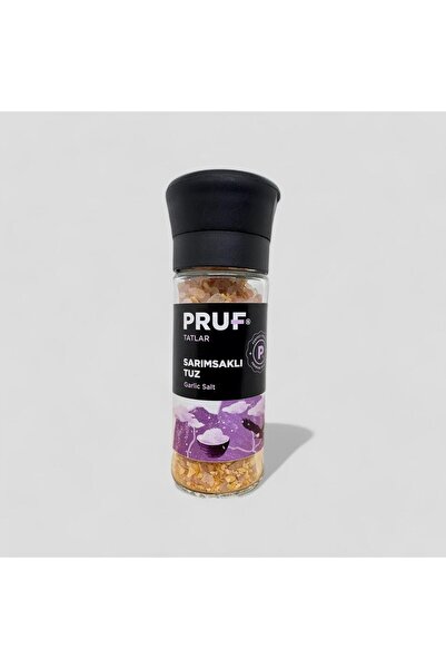 PRUF Sarımsaklı Tuz 110 gr Değirmen Kapak Cam Şişe
