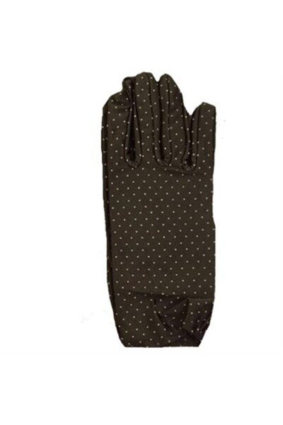 Marsilyan Brown Polka Dot Children's Gloves (4940)