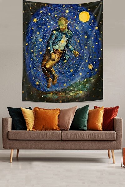 Generic Brand Starry Nights and Van Gogh Stain Resistant Fabric Wall Cloth Wa...