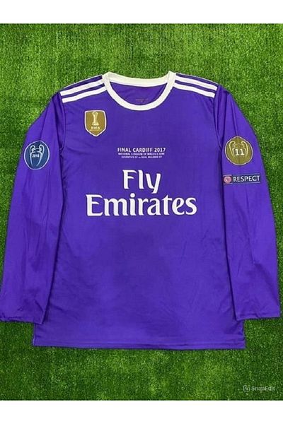 Lion Spor Ronaldo R.e.a.l. M.a.d.r.i.d. 2017 Cardi.f.f Lila színű, hosszú ujjú felnőtt mez