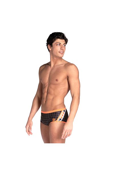 ARENA 50Th Swim Low Waist Erkek Siyah Yüzücü Düşük Bel Mayo 006191503