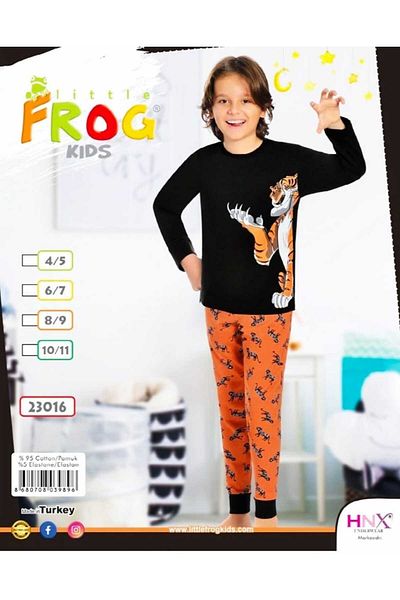 FROG Animal Printed Thin Cotton Children's Pajamas Suit