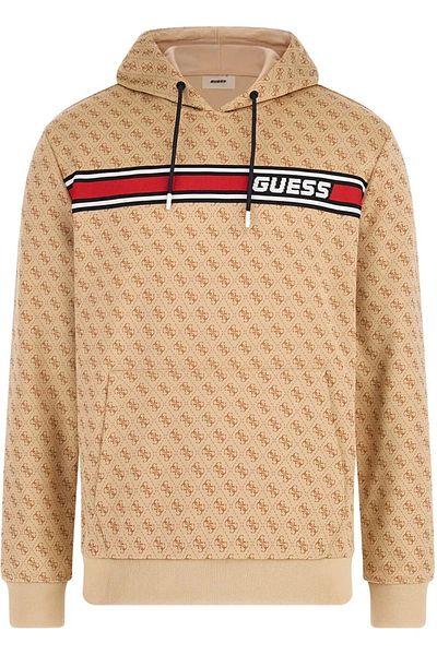 Guess New Korbın Hoodie Sw Men's Beige Sweatshirt Z4Bq30Fl04Q-P13W
