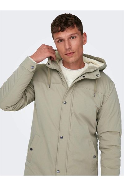 Only & Sons Ανδρικό Parka Outdoor Khaki 22025690