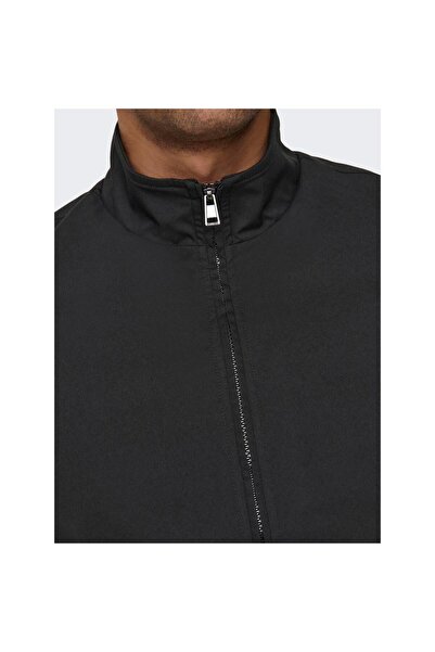 Only & Sons Normal Black Men's Jacket Onsalexander Harrington Otw Vd