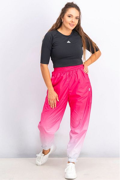 adidas Women Relaxed Fit Trefoil 3D Training Track Pants, Pink