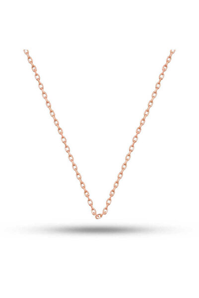 DİĞER1111 Gümüş Rose 0.30 Mikron 45 Cm Forse Kadın Zincir