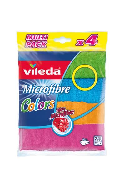 Vileda VİLEDA MİKROFİBER BEZ COLORS 4 LÜ