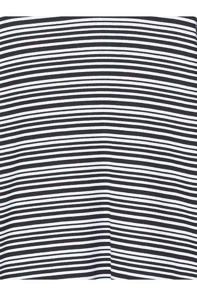 LC Waikiki Tricou pentru fetiță cu gât țesut cu imprimeu negru LCW Kids