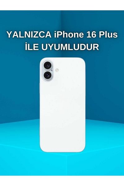 Paladyum Case iPhone 16 Plus Compatible Hologram Star Transparent Case