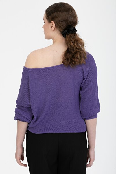 Su Moda Îmbrăcăminte pentru femei Bluză Pulover mercerizat Tricoturi tricotate cu umăr liber mercerizat