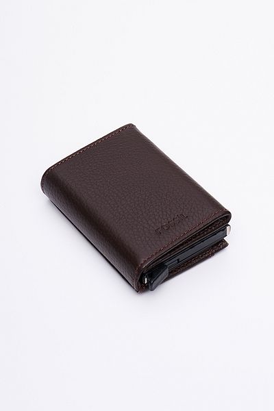 Fossil Genuine Real Leather Men's Mechanized Card Holder Wallet 8111