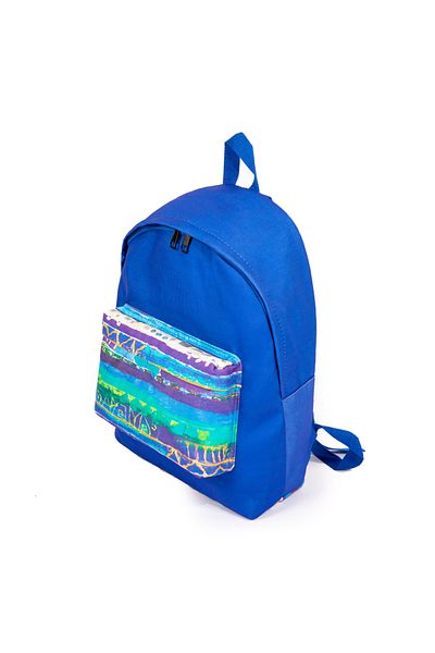 Biggdesign Rucsac unisex cu model albastru Evil Eye