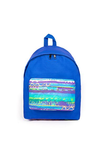 Biggdesign Rucsac unisex cu model albastru Evil Eye