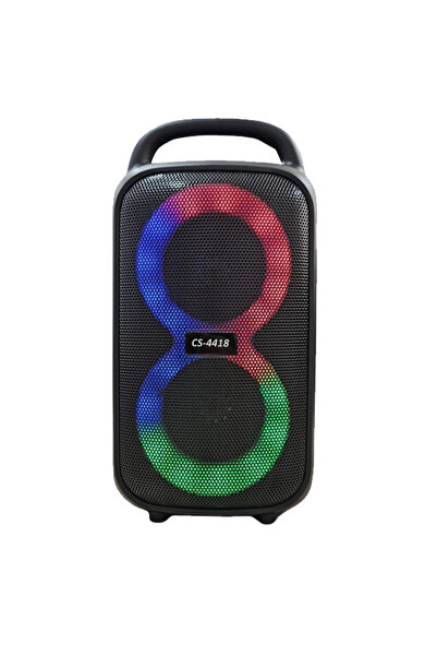 ERDİNEKS 3W x2 RGB Işıklı Mini Boy Bluetooth Hoparlör Tel Izgara Tasarım 4 İn...