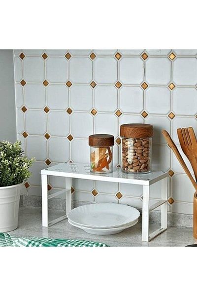 ARMESE Org-02 - Small Countertop and Sink Top Organizer Shelf, Cabinet Interior and Cup Rack