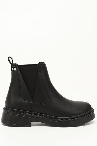 GÖNDERİ(R) Women/Girls Black Thick Soled Chelsea Boots
