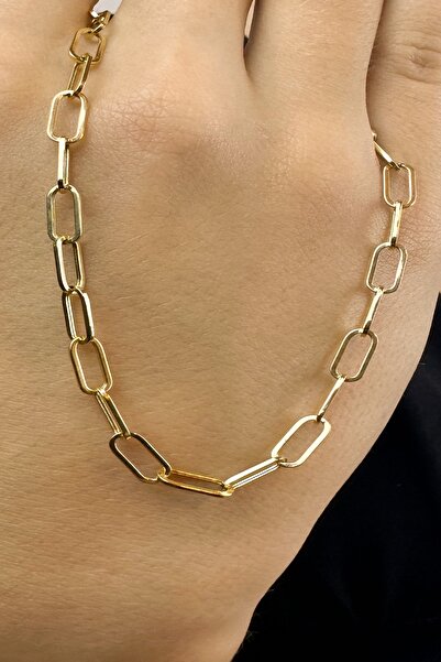 KRAFTIVA JEWELRY 14 Ayar Altın Ataş Zincir Kolye