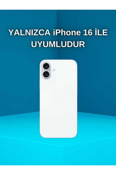 Paladyum Case iPhone 16 Compatible Hologram Star Transparent Case