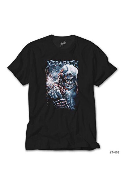 WAKHA Tricou negru Megadeth Skull Bomb