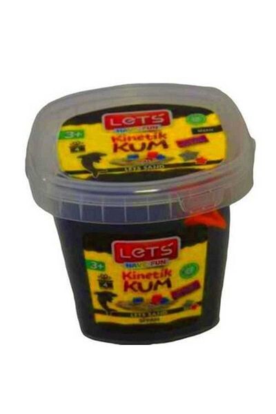 Lets Kinetic Sand 500 Gr. Black Pls. Box