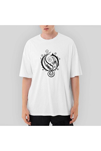 CrowsGate Λευκό μπλουζάκι Opeth Type oversized