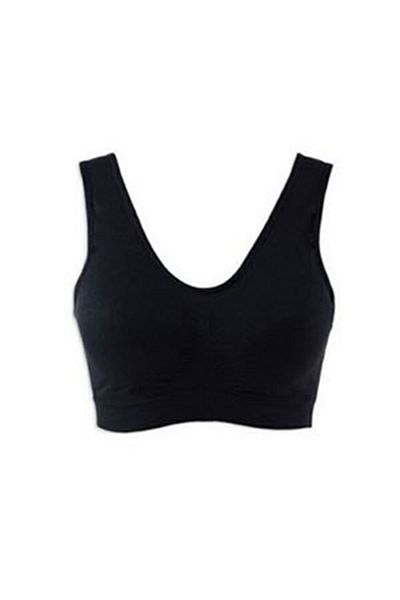 Sistina Black Seamless Women's Padded Bra Corset - 704 - Size L Zrnet