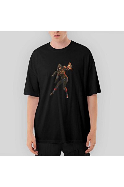 CrowsGate Tricou negru supradimensionat Diablo 3 Female Demon Hunter