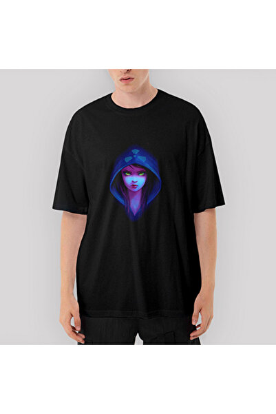CrowsGate Anime Chemical Girl oversized Μαύρο Μπλουζάκι S