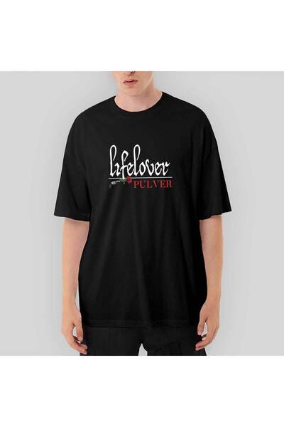CrowsGate Lifelover Pulver Text oversized Μαύρο T-Shirt