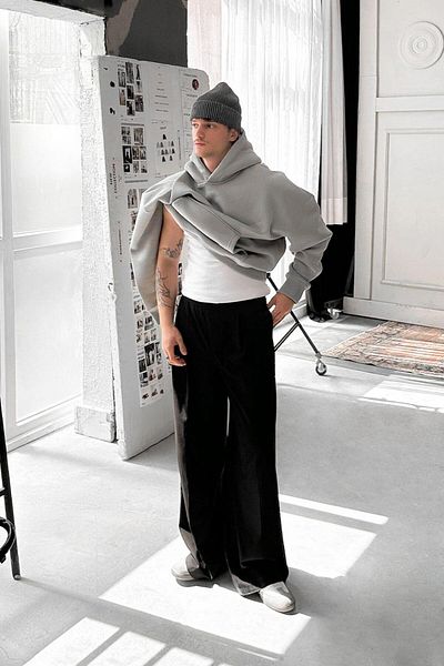 HAFKAGİYİM ΓΚΡΙ Cozy Basic Oversize Φούτερ