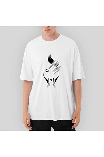 CrowsGate Tricou alb supradimensionat Hayko Cepkin Portrait