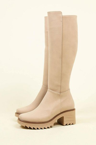 Birikon Μπότες Nubuck με χοντρό τακούνι TEN
