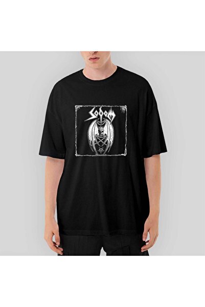 CrowsGate Tricou negru supradimensionat Sodom Demonized 2