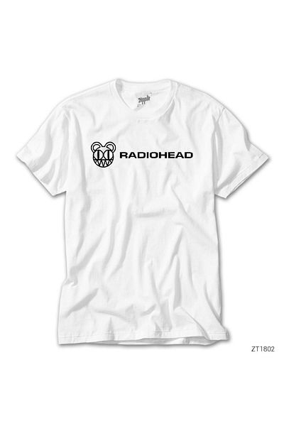 CrowsGate Radiohead Logo White T-Shirt