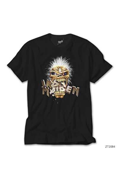 Generic Brand Tricou negru Iron Maiden Skull
