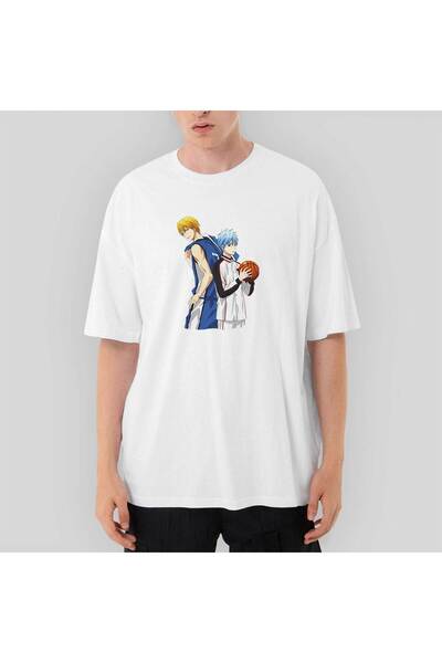 CrowsGate تي شيرت أبيض كبير الحجم من Ballers بدون أنمي S