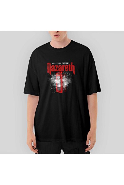 CrowsGate Nazareth Rock 'N' Roll Telephone supradimensionat Tricou Negru XL