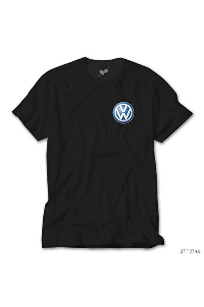 WAKHA Μαύρο T-Shirt με λογότυπο Volkswagen