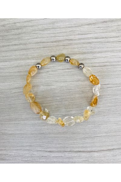 MK tasarım Citrine Stone Bracelet - Colors Are Own- Not Painted Mkt59001