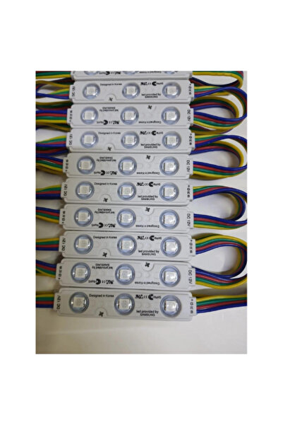 DEMİRLED 12 Volt 0.72 Watt 3'Lü Samsung RGB Mercekli Modül Led