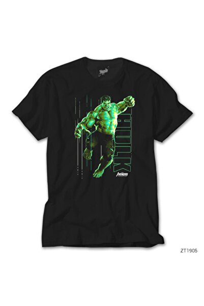 WAKHA Tricou negru Hulk Attack